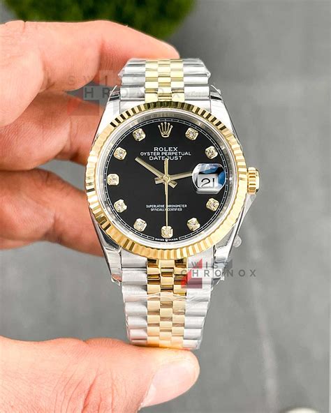 rolex datejudt black dial 36 mm street style men|rolex datejust 36 for sale.